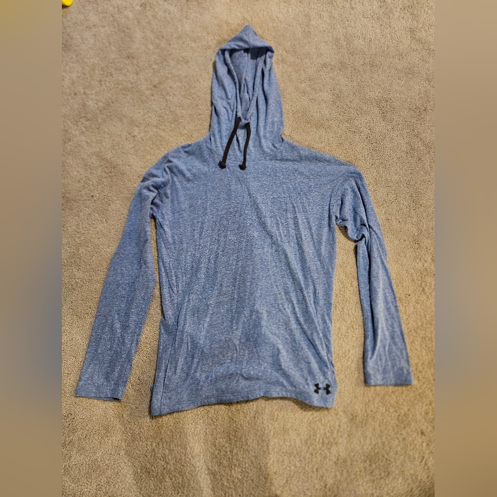 Light Blue Heathered Women's Under Armour Heat Gear Balaclava hoodie